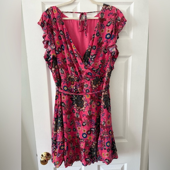LOFT Plus Size 20 Floral Pink Dress 💕 NEW WITH TAGS - Picture 7 of 12